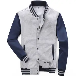 Hot Selling OEM Custom Design Logo Style Fleece Winter Baseball Bomber Leather Varsity Jackets For Men