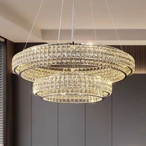 Lampada decorativa grande lampadari viventi decorazione grande lampadario di cristallo lampadario di lusso francese - Product Image 5