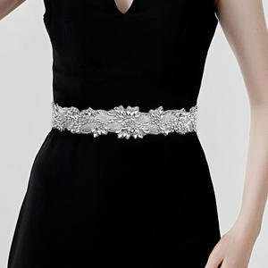 Cinturón Brillante Hecho a Mano <span class=keywords><strong>para</strong></span> Mujer, con Pedrería y Cristales, <span class=keywords><strong>para</strong></span> <span class=keywords><strong>Vestido</strong></span> <span class=keywords><strong>de</strong></span> Novia o Boda - Product Image 5