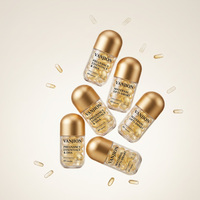 Flacon en plastique de luxe de 50 ml en forme de capsule, de qualité alimentaire, pour pilules, compléments alimentaires, vitamines, emballage personnalisé avec logo.