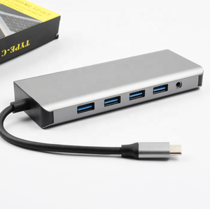 Nouveau 1000Gbps 12 en 1 Type C à 4K <span class=keywords><strong>Double</strong></span> <span class=keywords><strong>HDMI</strong></span> SD TF USB3.0 RJ45 Ethernet <span class=keywords><strong>VGA</strong></span> Audio Station d'accueil <span class=keywords><strong>Adaptateur</strong></span> Hub USB - Product Image 3