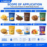 Cornflakes Droog Huisdierenvoer Augurk Koffiebonen Gedroogd Rundvlees Harde Snoepjes Peulvruchten Olijf Aardappelchips Doypack Verpakking Verpakkingsmachine