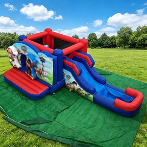 Château <span class=keywords><strong>Gonflable</strong></span> Chien Cartoon en Promotion avec Toboggan Aquatique Grande Capacité Facile à Monter pour Jardin - Product Image 4