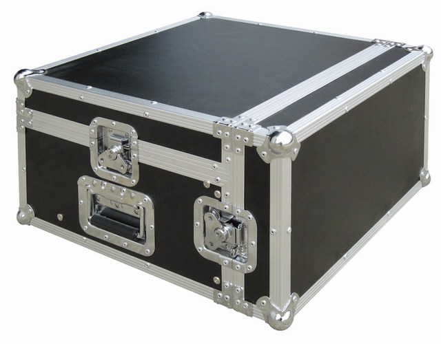 Large Capacity Road Trunk Flight Case With Divides and Tray Pro Audio Amplifier Rack case Flight Amp Rack