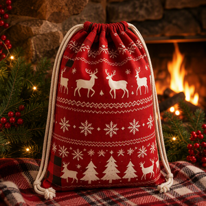 Manilufacturer Custom Logo <b>Drawstring</b> <b>Bag</b> Large <b>Drawstring</b> <b>Bags</b> with Custom Logos Promotion Christmas Patterned <b>Drawstring</b> <b>Bag</b> - Product Image 2