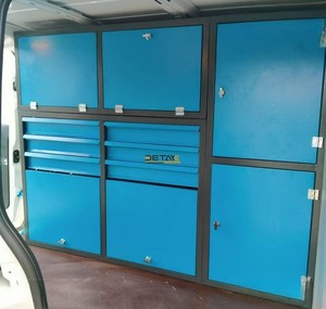 Metal Modern In-Vehicle Cabinet Shelf Systems 6 <b>Drawers</b> Adjustable Height Easily Assembled Keyed Locking Service Vehicle Storage - Product Image 1