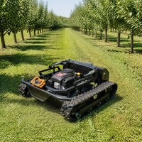 Tondeuse robot RC à moteur essence 4 temps 22 CV, autopropulsée tout-terrain pour la coupe de l'herbe dans les vergers et les fermes