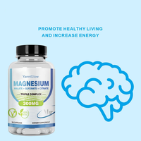 YanniGlow OEM ODM Complément Alimentaire pour Adultes Capsules de Glycinate de Magnésium : Énergie Accrue, Soutien Musculaire et Nerveux, Aliment Santé