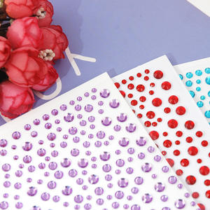 DIY Mini sopracciglia adesivi autoadesivi in acrilico diamanti per il trucco <span class=keywords><strong>lacrima</strong></span> per il respiro del bambino adesivi per il viso per il sopracciglio - Product Image 3