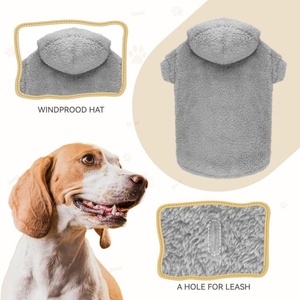Sudadera con capucha personalizada de felpa cálida <span class=keywords><strong>para</strong></span> perro, sudadera de invierno <span class=keywords><strong>para</strong></span> perro, sudadera de felpa de doble cara con orificio <span class=keywords><strong>para</strong></span> correa, ropa <span class=keywords><strong>para</strong></span> <span class=keywords><strong>cachorros</strong></span> <span class=keywords><strong>para</strong></span> exteriores - Product Image 2
