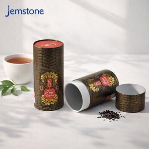 Custom Recyclable Food Grade Coffee Tea Packaging Round <b>Cardboard</b> Packing Box Aluminum Foil Liner Cylinder Paper <b>Tube</b> Packaging - Product Image 3
