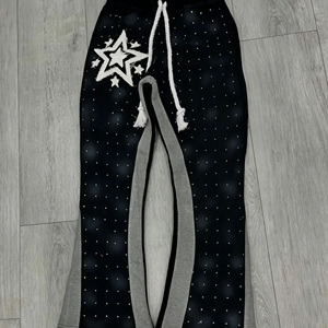 Pantalons de survêtement évasés en molleton français personnalisés pour hommes, streetwear, 400 g/m², vêtements Y2K - Product Image 1
