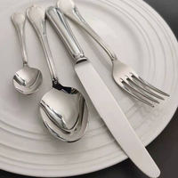 Couverts en acier inoxydable Royal 304 Vaisselle décorative de mariage royal Service de vaisselle moderne avec miroir