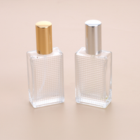 Flacon de parfum rechargeable de 100 ml et 50 ml, flacon de parfum en verre de 50 ml, flacon de parfum de luxe personnalisé en cristal facile à sertir