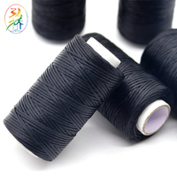 Fil ciré en polyester 100% 0,5 mm pour la couture à la main, le tricot et la fabrication de bijoux - Corde à haute ténacité