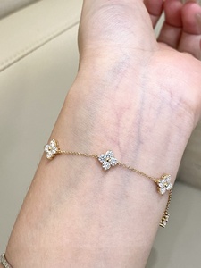 Bracelet en or 18 carats avec diamants de laboratoire de luxe Xinfly, bracelet tennis élégant, vente en gros de bijoux haut de gamme, bracelet cadeau, fabricant direct - Product Image 6