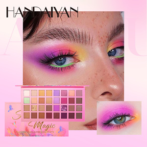 Großhandel 32 Farbe neutrale Farbe Lidschatten Paletten große Lidschatten Make-up-Palette kühnsten Lidschatten für dunkle Haut Frauen - Product Image 2