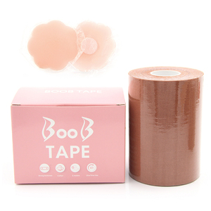 Couvre-mamelon en Silicone pour femmes, pièces, <span class=keywords><strong>sans</strong></span> colle, résiste à l'eau et respirant, pour levage de mamelon, ruban pour seins - Product Image 2