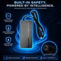 Chargeur secteur EU 42V 2A pour vélo électrique Stella avec batterie Li-Ion 36V et connecteur carré Phylion 3 broches