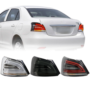 Feux arrière de voiture LED rouges ABS de haute qualité, nouveaux, avec fonctions de brouillard et d'avertissement de freinage, 8000 lumens, garantie 1 an, pour Vios - Product Image 1