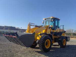 Дизельный колесный погрузчик 3 т, компактный землеройный погрузчик для строительства, сельского хозяйства и погрузочно-разгрузочных работ по цене производителя - Product Image 4