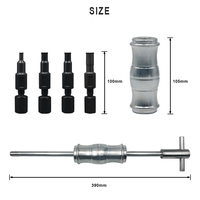 Kit d'outils de réparation RIDERACE, marteau coulissant en acier au carbone haute résistance, extracteur de roulement à aiguilles avec poignée en T pour extracteur interne de vélo