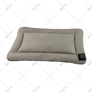 Heated Pet Seat <b>Cushion</b> <b>Small</b> Khaki Fabric Adjustable Temperature Warm Mat For Cat Autumn Winter Use - Product Image 4