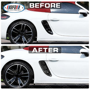 Para <span class=keywords><strong>Porsche</strong></span> Boxster 718 2016-2018 rejillas de ventilación laterales de fibra de carbono piezas de carrocería específicas para modelo de coche - Product Image 6