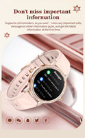 Nouvelle montre connectée I229 pour femmes, montre connectée élégante en alliage avec diamants, surveillance du sommeil, fréquence cardiaque, suivi de l'oxygène sanguin, montre de sport OEM