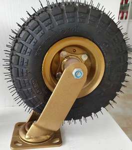 Rodízios Infláveis DLPO 10 ''Placa Giratória <span class=keywords><strong>Semi</strong></span> Pneumática Roda De Rodízio De Borracha Dura - Product Image 6