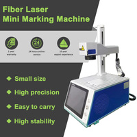 Personnalisé Nouveau Plastique Pcb Métal Logo Photo Fibre Imprimante Laser Portable Mini Fibre Laser Machine De Marquage Avec Ordinateur Intégré