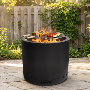 Vente directe d'usine, poêle à <span class=keywords><strong>bois</strong></span> multifonctionnel sans fumée pour jardin, grande brasero d'extérieur - Product Image 1