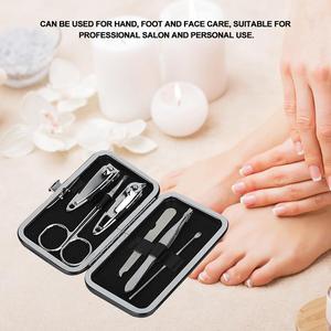 6 Pcs Cắt Móng Tay Kit Móng Chân Kéo Thiết Lập <span class=keywords><strong>Mini</strong></span> Chăm Sóc Móng Tay Làm Móng Tay Thiết Lập Với Trường Hợp Cho Du Lịch - Product Image 5
