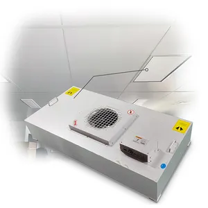Exaustor laminar de fluxo de ar 220v, de alta qualidade, estrutura galvanizada, unidade de filtro de ventilador ffu para sala limpa, filtro hepa