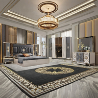 Ensemble de Chambre King Size de Luxe Style Nordique Moderne, Mobilier en Bois Confortable avec Rangement pour Hôtels, Prix Abordable