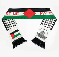 Pas cher 14x135cm Palestine Drapeau Écharpe Palestine Écharpe