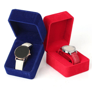 Factory Direct Custom Logo Velvet Watch Box Personalized Luxury PU Leather Watch Travel <b>Case</b> for Watch Storage and <b>Display</b> - Product Image 6