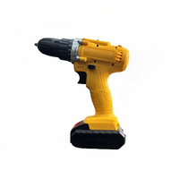 Taladro Inalámbrico Industrial DIY con Motor sin Escobillas, Velocidad Variable, Batería y Fuente de Carga, Función de Impacto