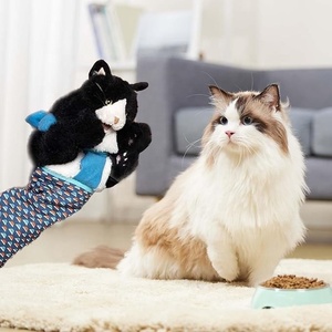 Mainan gulat kucing, sarung tangan gulat kucing dengan bantalan kuat untuk bermain mainan hewan mewah untuk latihan Busting dan latihan - Product Image 4