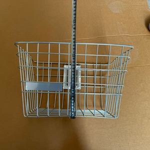 Panier avant de vélo en fil métallique durable avec support de montage stable pour les trajets scolaires et les courses - Product Image 5