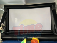 Écran de cinéma gonflable extérieur de 24 pieds Écran de projection avant et arrière Écran de cinéma gonflable avec souffleur d'air