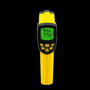 AR852B + termometer inframerah IR Pyrometer, pengukur suhu laser digital tanpa kontak, alat industri pengukur temperatur