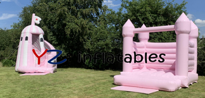 บ้านลมเด็กผู้หญิงรูป<span class=keywords><strong>เจ้า</strong></span><span class=keywords><strong>หญิง</strong></span>เงือก ไดมอนด์ พรินเซส สีชมพู ทำจากพีวีซี พร้อมเครื่องเป่าลม - Product Image 4