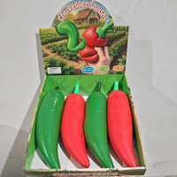 Jouet Squishy Géant Piment Doux en Gros, Jouet Anti-Stress Sensoriel en Forme de Piment Jumbo, Jouet Légume pour Enfants, Cadeau de Fête