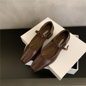 Women's anti-slip lace-up <b>flat</b> shoes with low heels, shallow <b>toe</b>, <b>pointed</b> tip, sexy banquet-style fashionable casual shoes - Product Image 5
