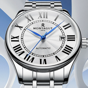 몬타구트 브랜드 시계 디지털 로마숫자 기계식 시계 해외 무역 비즈니스 남성용 시계 드롭쉬핑 - Product Image 4
