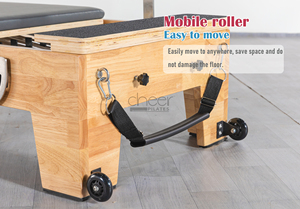 Legno di quercia marrone verde rosa Pilates Reformer personalizzato per il <span class=keywords><strong>Core</strong></span> Training <span class=keywords><strong>Fitness</strong></span> e uso Yoga direttamente dai produttori - Product Image 6