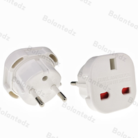 Convertisseur de courant électrique 3pin uk to eu prise UK to EU VDE plug travel power adapter