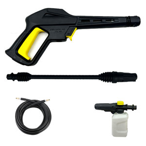 Kit de pistolet à mousse <span class=keywords><strong>haute</strong></span> <span class=keywords><strong>pression</strong></span> <span class=keywords><strong>pour</strong></span> <span class=keywords><strong>lance</strong></span> à mousse K K2-K7, buse turbo <span class=keywords><strong>jet</strong></span>, <span class=keywords><strong>tuyau</strong></span> de 5 m, raccord rapide, outils de nettoyage automobile - Product Image 1