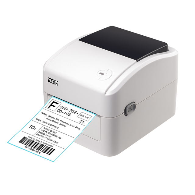 Xprinter XP-420B/460B Desktop Inkless Thermal Printer 4x6 Shipping Label USB Connection White Black Address Waybill Printer
